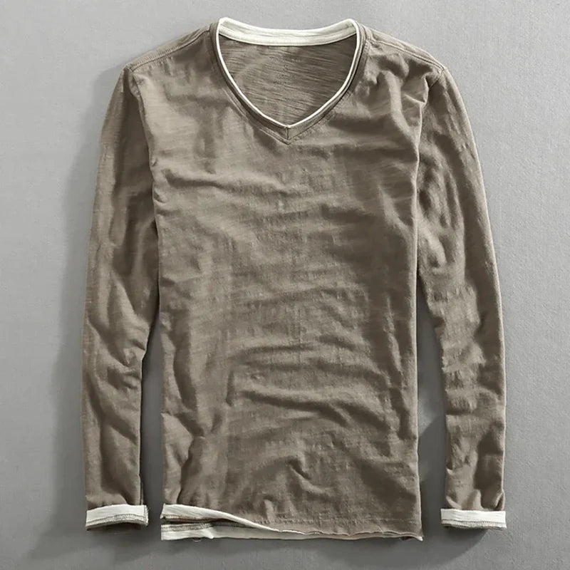 VEDORE | Long Sleeve Cotton Shirt