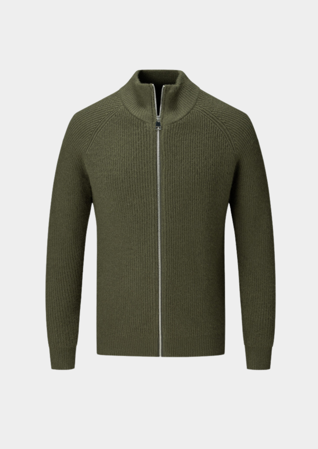 100% Merinowolle ZIPPED CARDIGAN