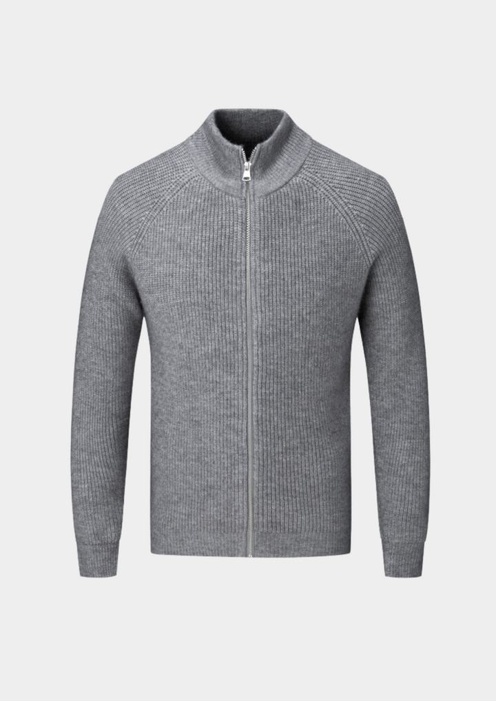 100% Merinowolle ZIPPED CARDIGAN