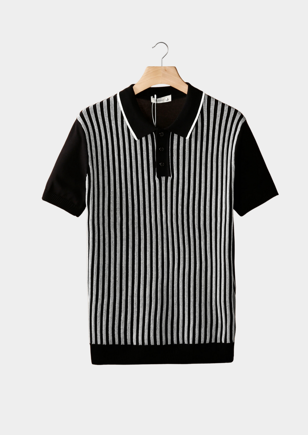 VEDORE POLOSHIRT MIT VERTIKALEN STREIFEN