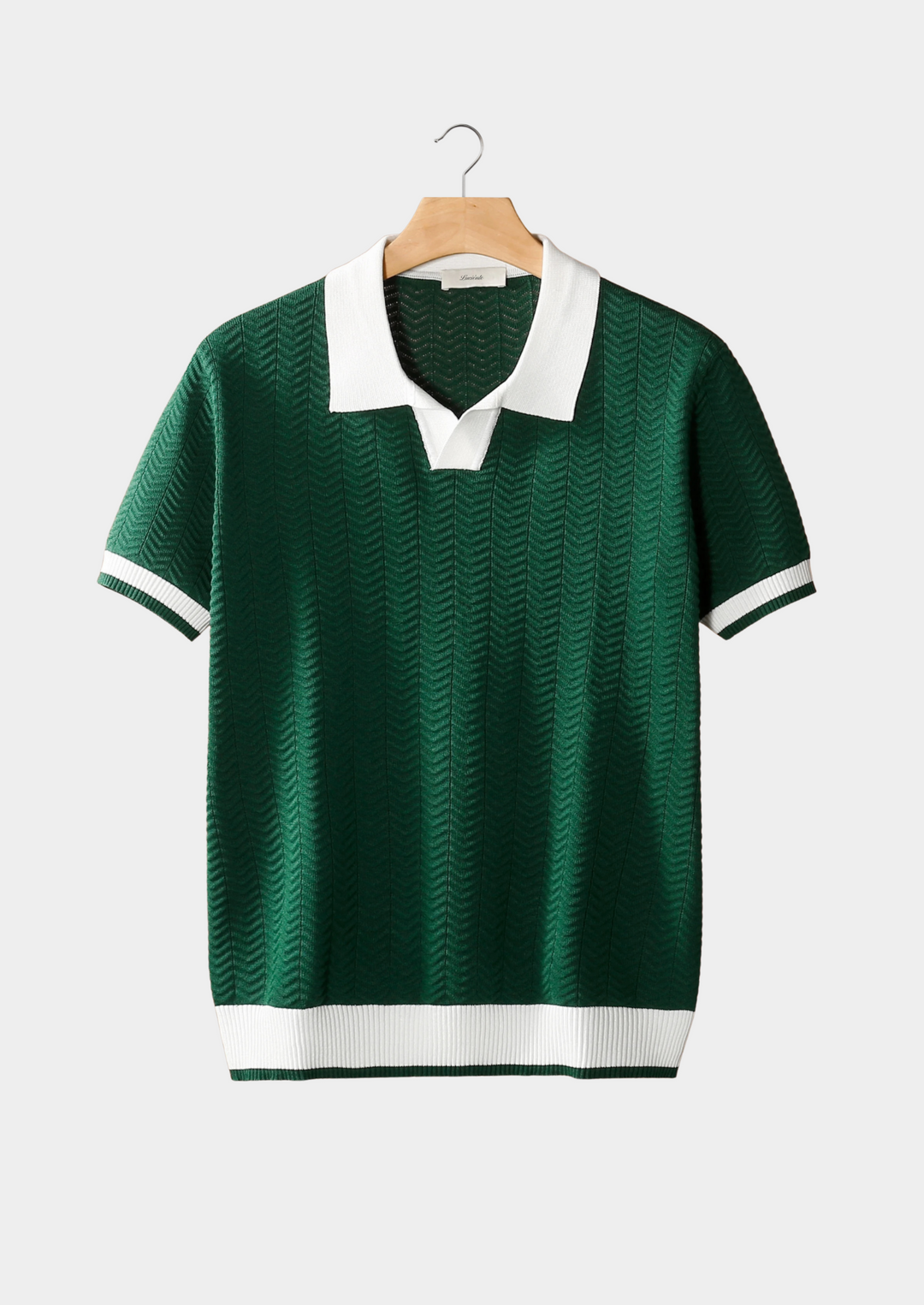 VEDORE POLOSHIRT MIT KONTRASTSTRUKTUR