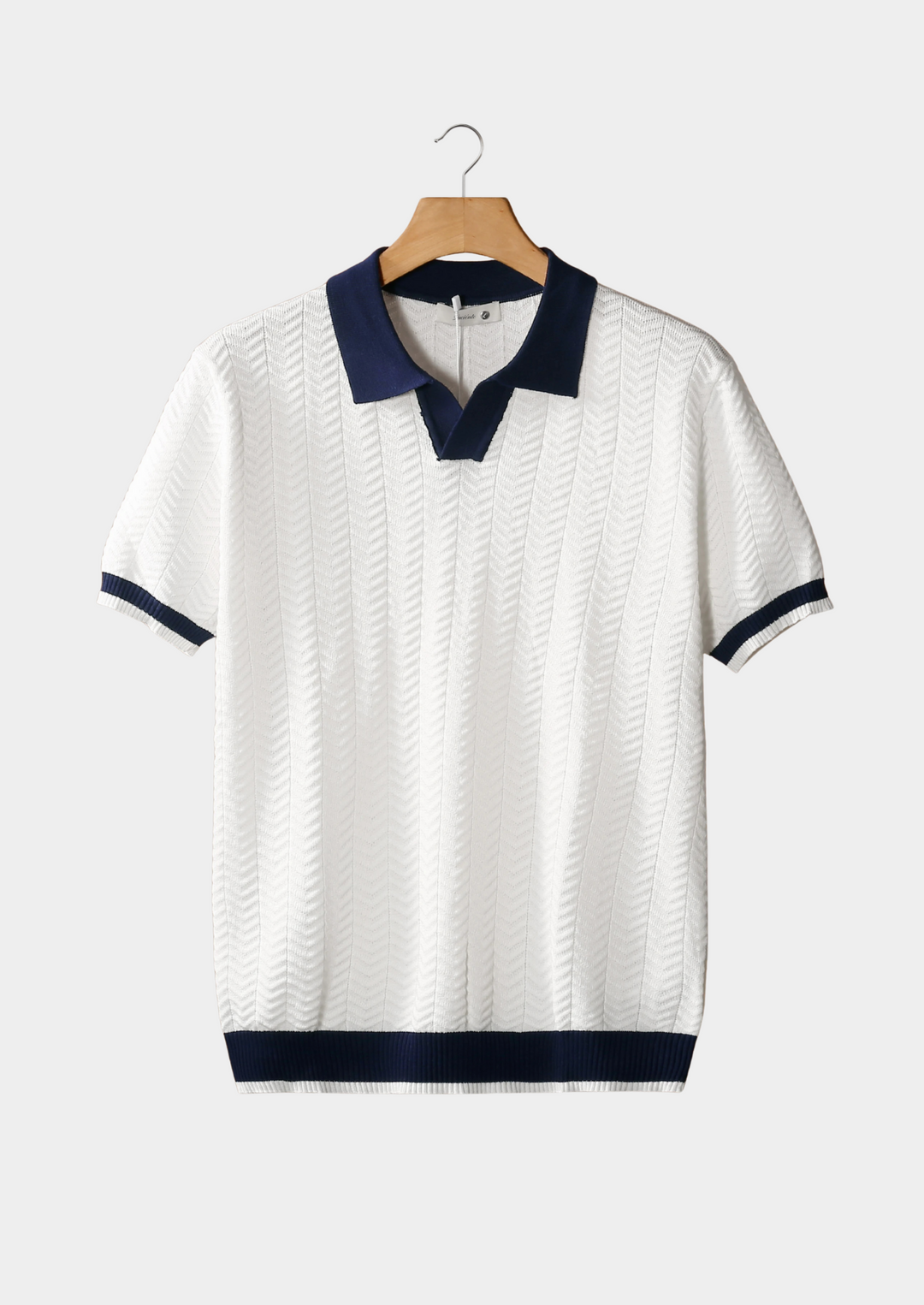 VEDORE POLOSHIRT MIT KONTRASTSTRUKTUR