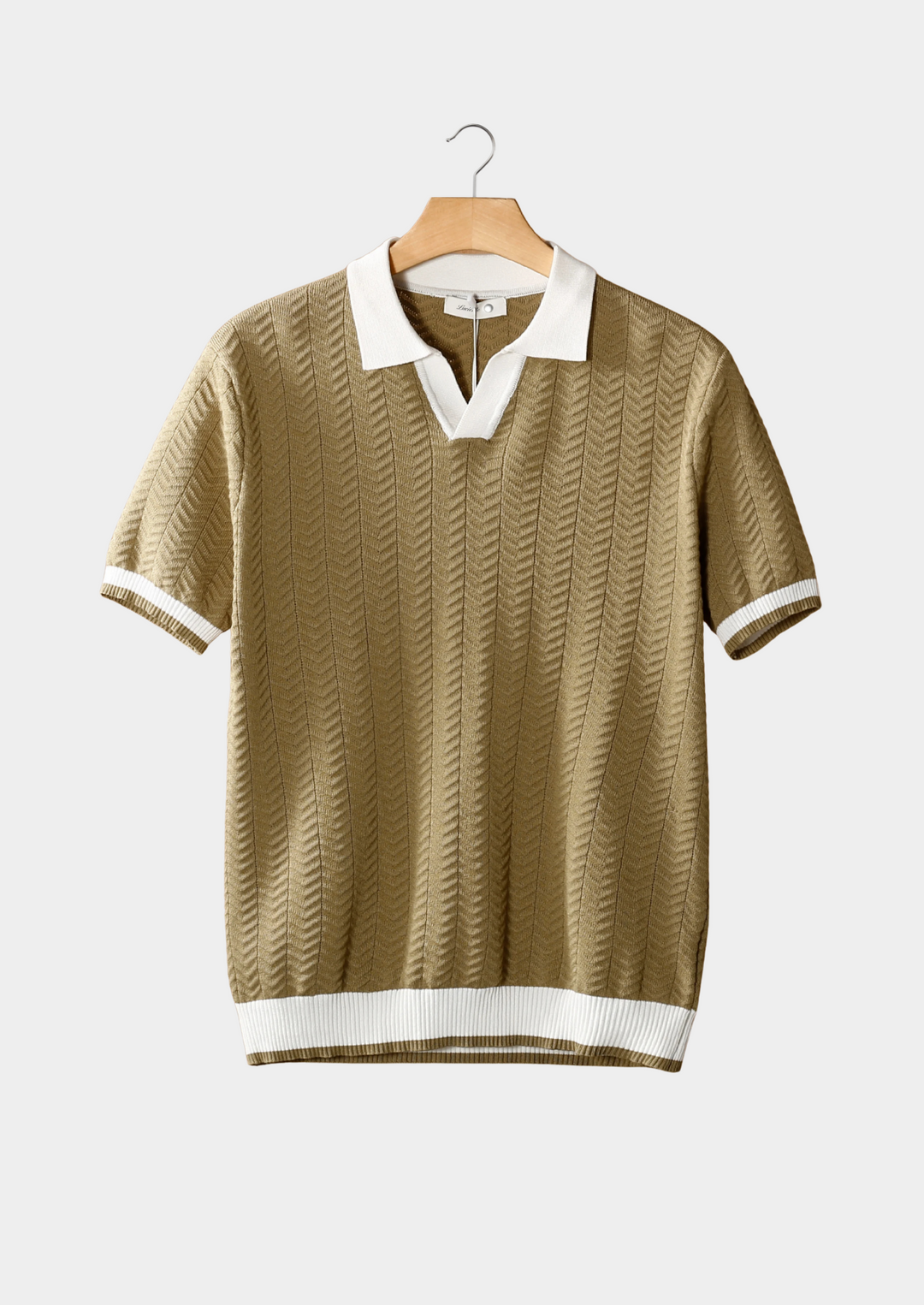 VEDORE POLOSHIRT MIT KONTRASTSTRUKTUR