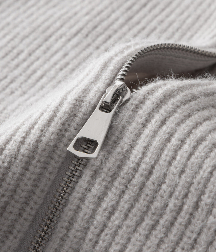 100% Merinowolle ZIPPED CARDIGAN