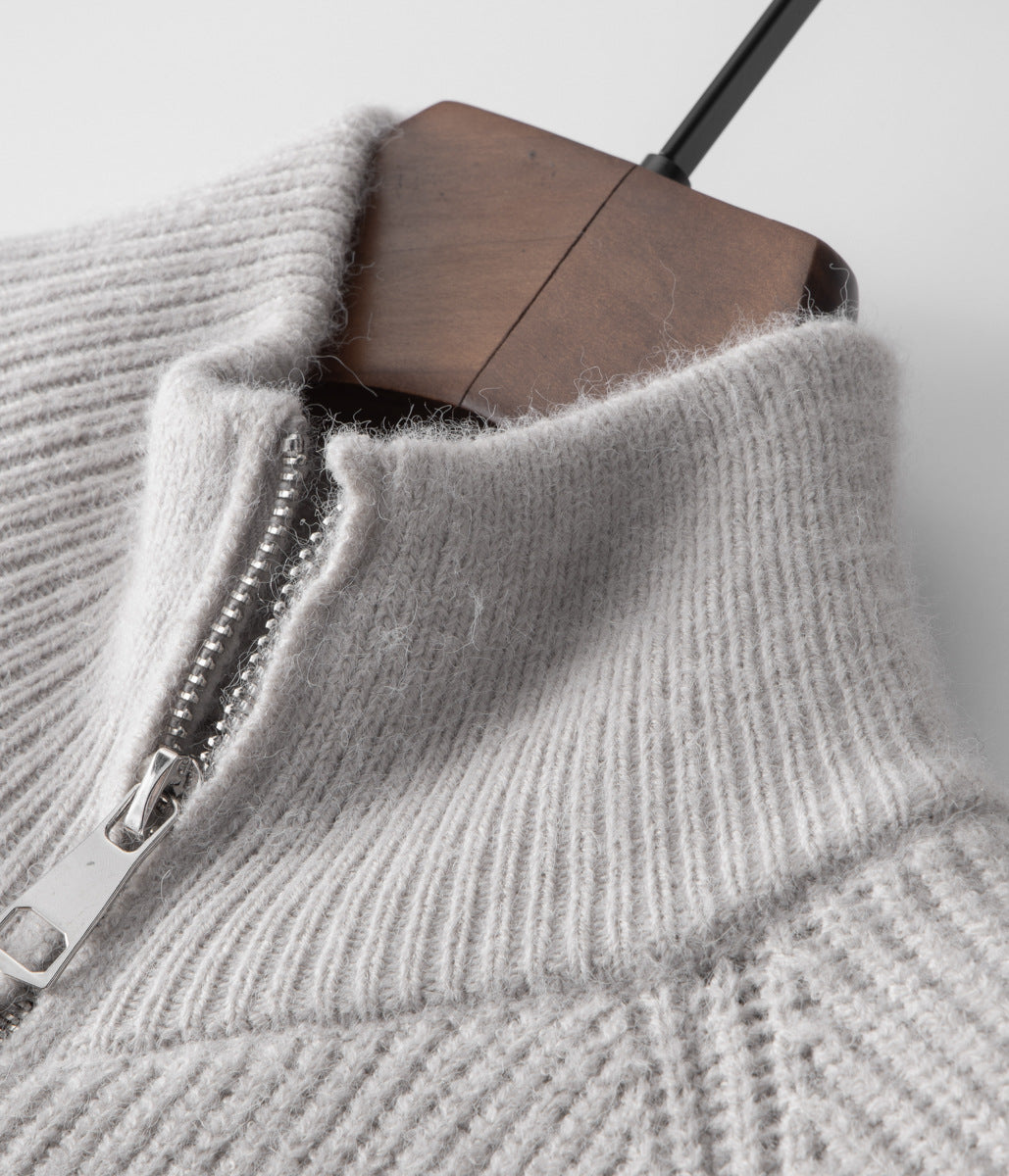 100% Merinowolle ZIPPED CARDIGAN