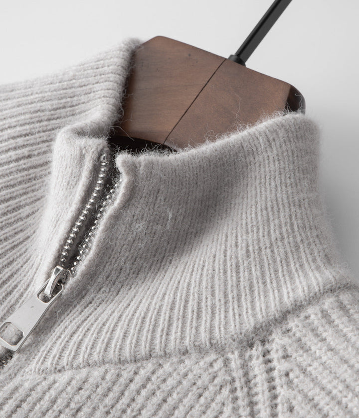 100% Merinowolle ZIPPED CARDIGAN