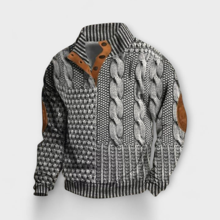 Vedore | Retro Printed Sweater