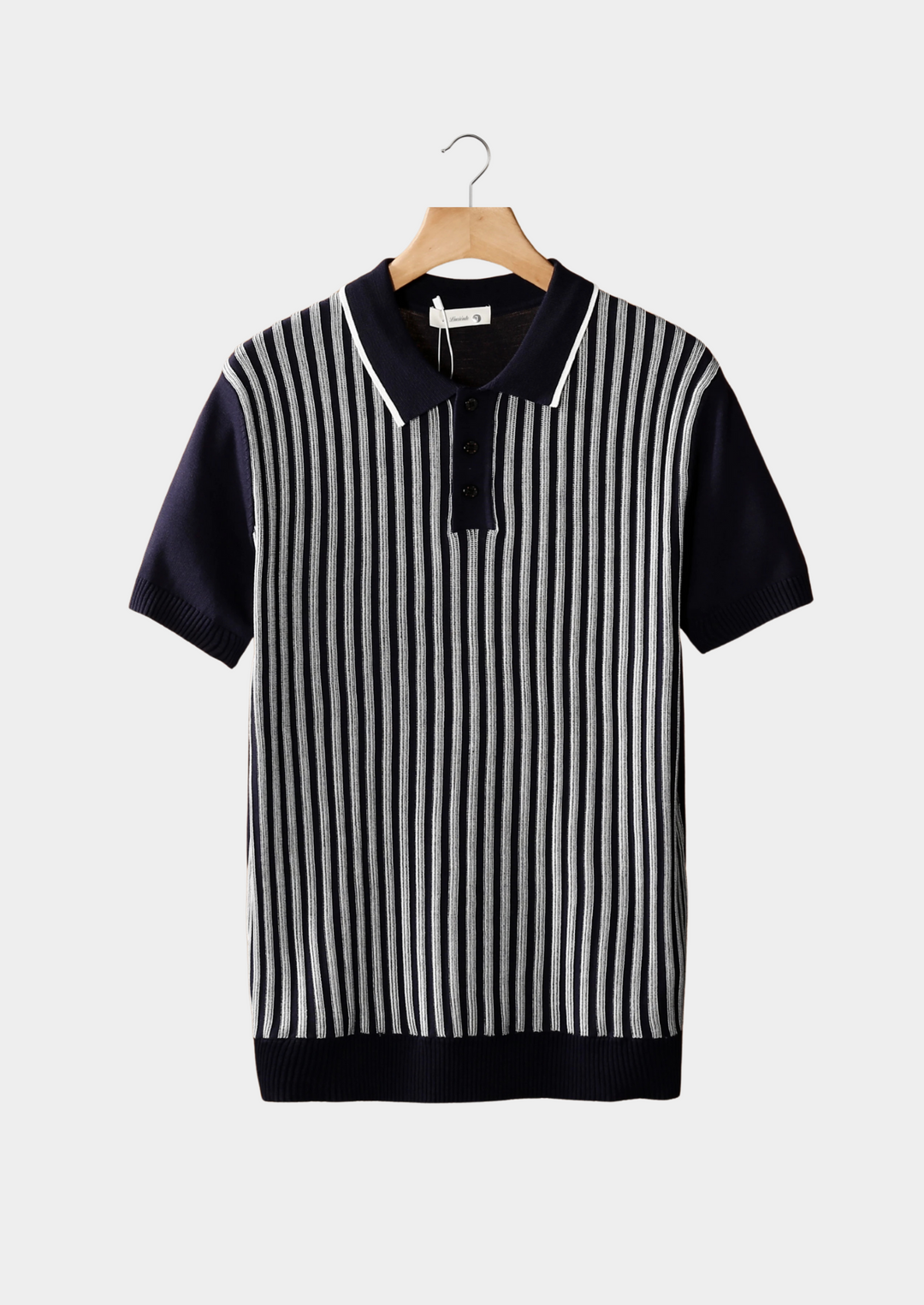 VEDORE POLOSHIRT MIT VERTIKALEN STREIFEN